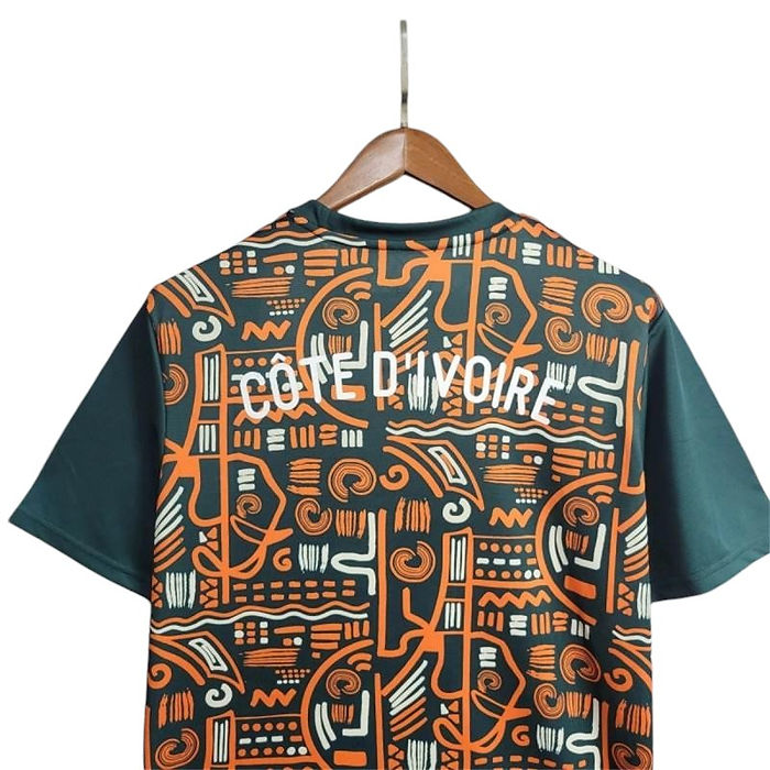 Ivory Coast Pre Match Shirt 2024 - Retro Shirt Stories