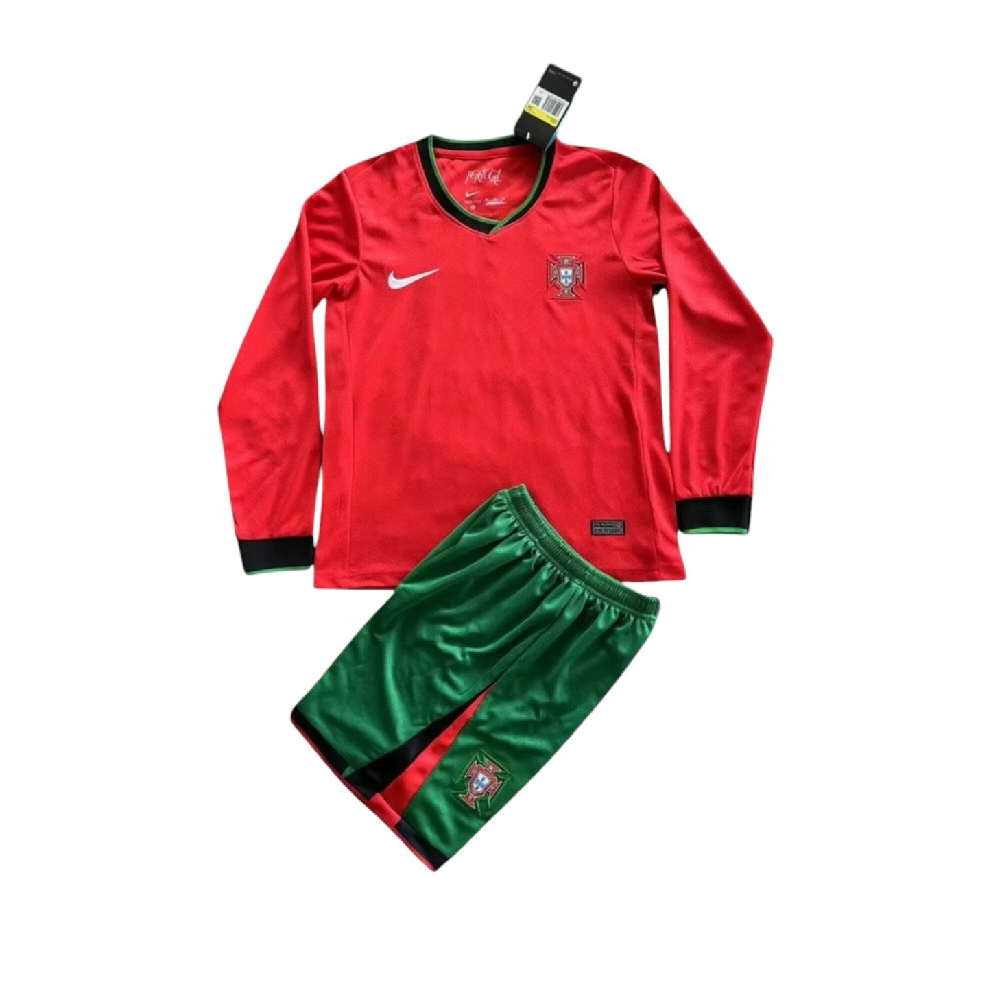 Portugal LS Home Kids Kit 2024 - Retro Shirt Stories