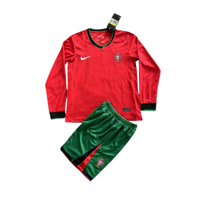 Portugal LS Home Kids Kit 2024 - Retro Shirt Stories