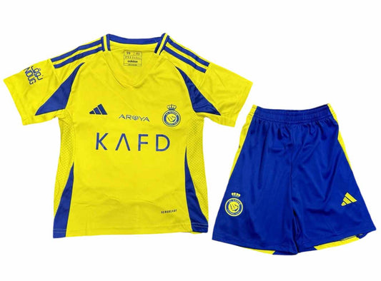 Al-Nassr Home Kids Kit 2024/2025 - Retro Shirt Stories
