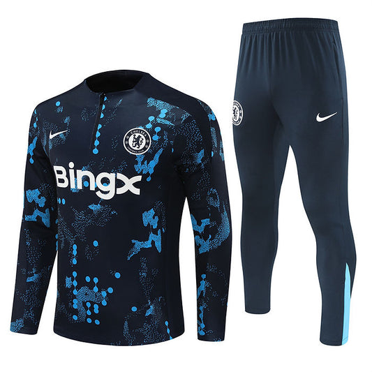 Chelsea Half Zip 2024/2025 Training Kit Navy - Retro Shirt Stories