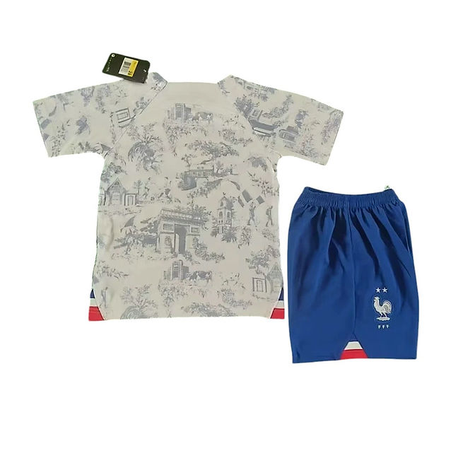 France Away Kids Kit 2022 - Retro Shirt Stories