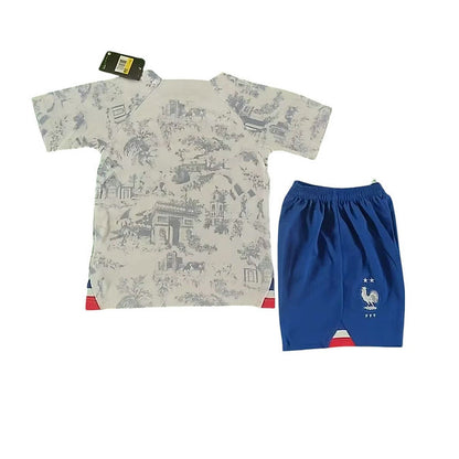 France Away Kids Kit 2022 - Retro Shirt Stories