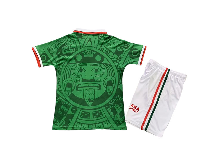 Retro Mexico Home Kids Kit 1998 - Retro Shirt Stories