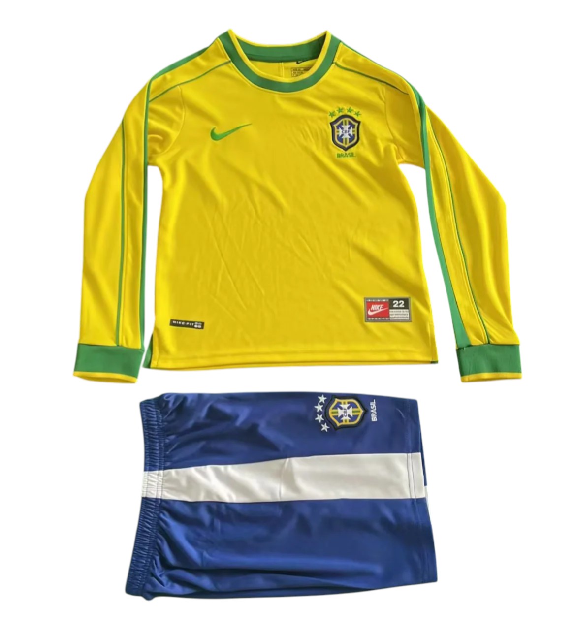 Retro Brazil LS Home Kids Kit 1998 - Retro Shirt Stories