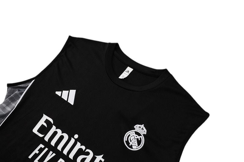 Real Madrid 2025/2026 Training Vest Kit Black - Retro Shirt Stories