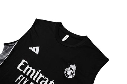 Real Madrid 2025/2026 Training Vest Kit Black - Retro Shirt Stories