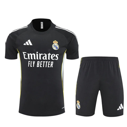 Real Madrid 2025/2026 Kids Training Kit Black - Retro Shirt Stories