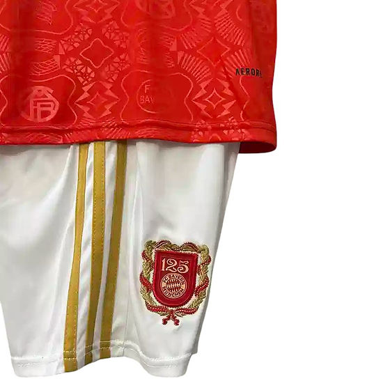 Bayern Munich Home Kids Kit 125th Anniversary Edition - Retro Shirt Stories