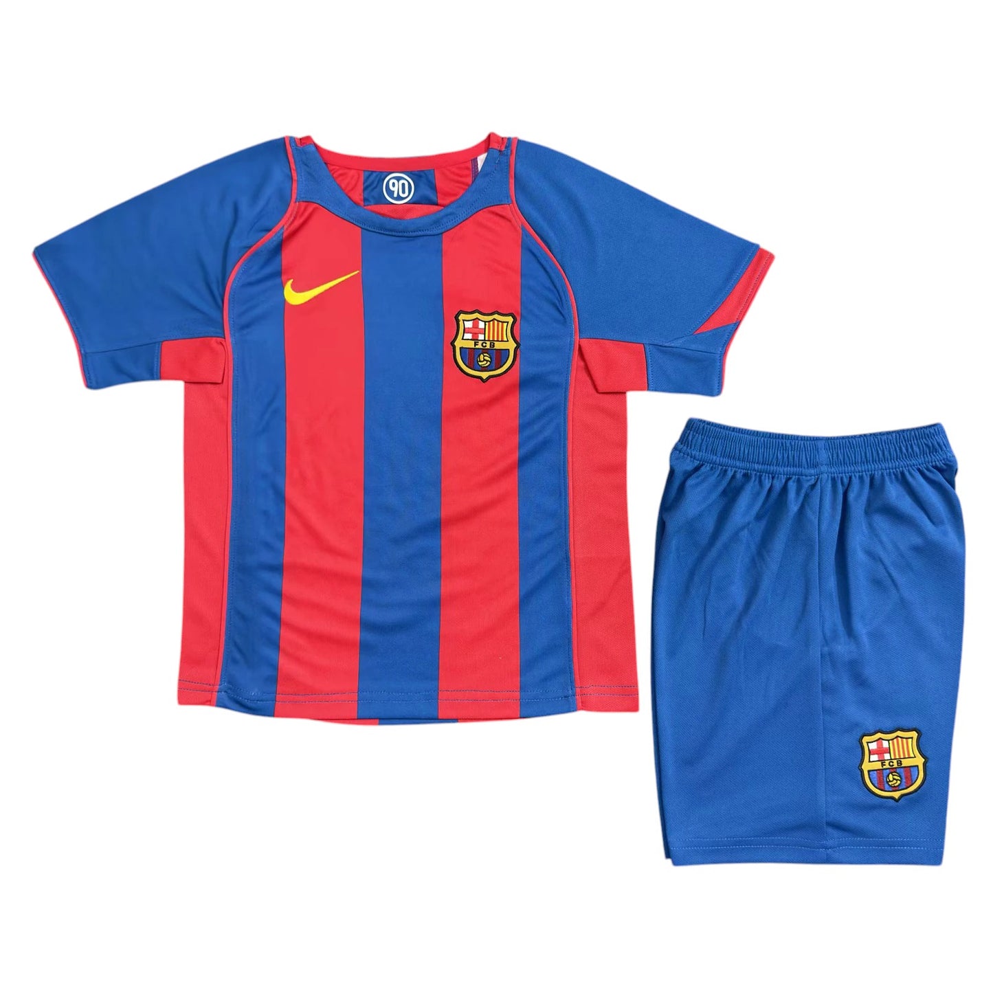 Retro Barcelona Home Kids Kit 2004/2005 - Retro Shirt Stories
