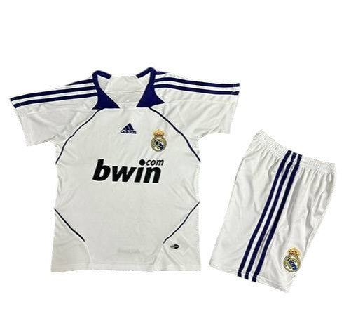 Retro Real Madrid Home Kids Kit 2007/2008 - Retro Shirt Stories