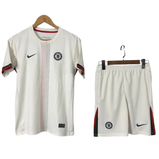 Chelsea Away Kids Kit 2025/2026 - Retro Shirt Stories
