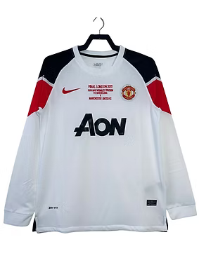 Retro Manchester United LS Away CL Final Shirt 2010/2011 - Retro Shirt Stories