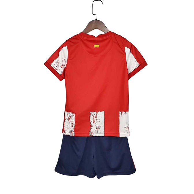 Atlético Madrid Home Kids Kit 2021/2022 - Retro Shirt Stories
