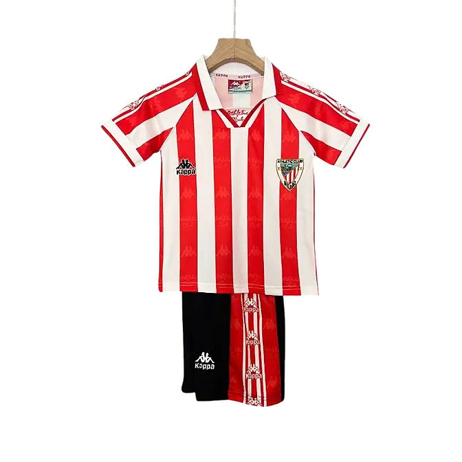 Retro Athletic Bilbao Home Kids Kit 1995/1997 - Retro Shirt Stories