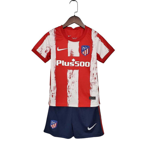 Atlético Madrid Home Kids Kit 2021/2022 - Retro Shirt Stories