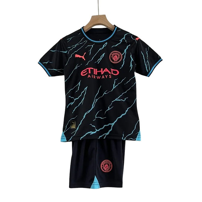Manchester City 3rd Kids Kit 2023/2024 - Retro Shirt Stories