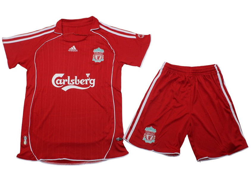 Retro Liverpool Home Kids Kit 2006/2008 - Retro Shirt Stories