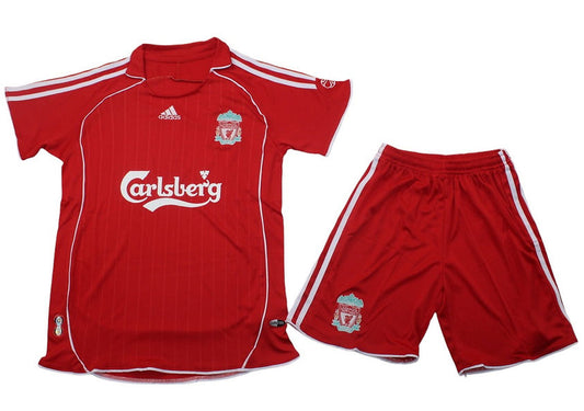 Retro Liverpool Home Kids Kit 2006/2008 - Retro Shirt Stories