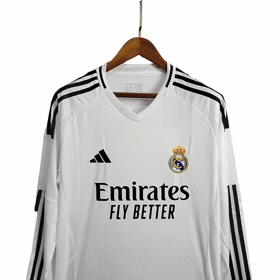Real Madrid LS Home Shirt 2024/2025 - Retro Shirt Stories