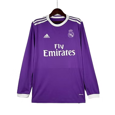 Retro Real Madrid Away LS Shirt 2016/2017 - Retro Shirt Stories