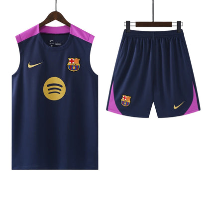 Barcelona 2025/2026 Training Vest Kit Navy - Retro Shirt Stories