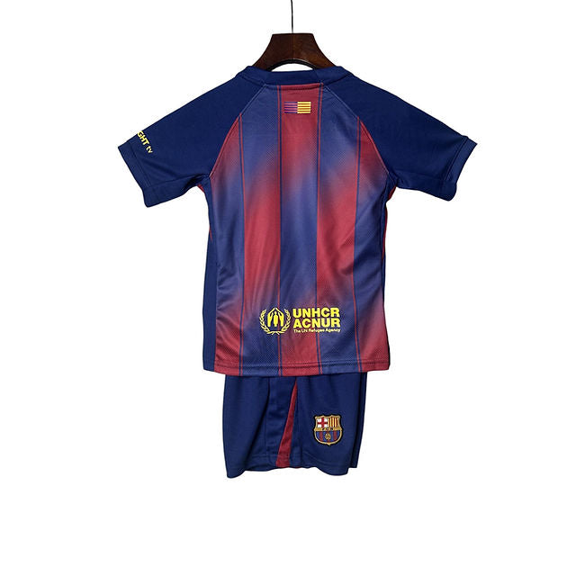 Barcelona Home Kids Kit 2025/2026 - Retro Shirt Stories