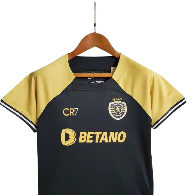 Sporting Lisbon Away Kids Kit 2023/2024 - Retro Shirt Stories