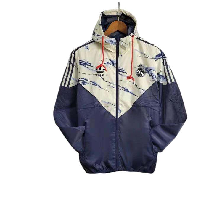 Real Madrid 2024/2025 Windbreaker Jacket Navy - Retro Shirt Stories
