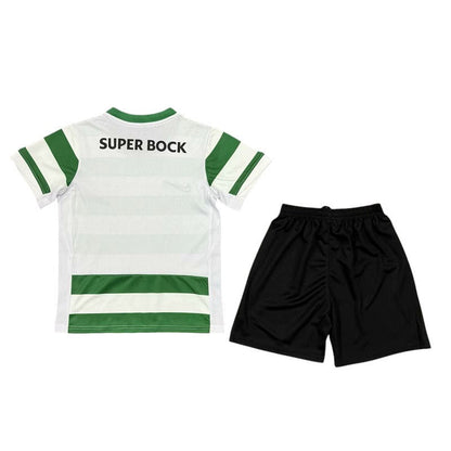 Sporting Lisbon Home Kids Kit 2025/2026 - Retro Shirt Stories