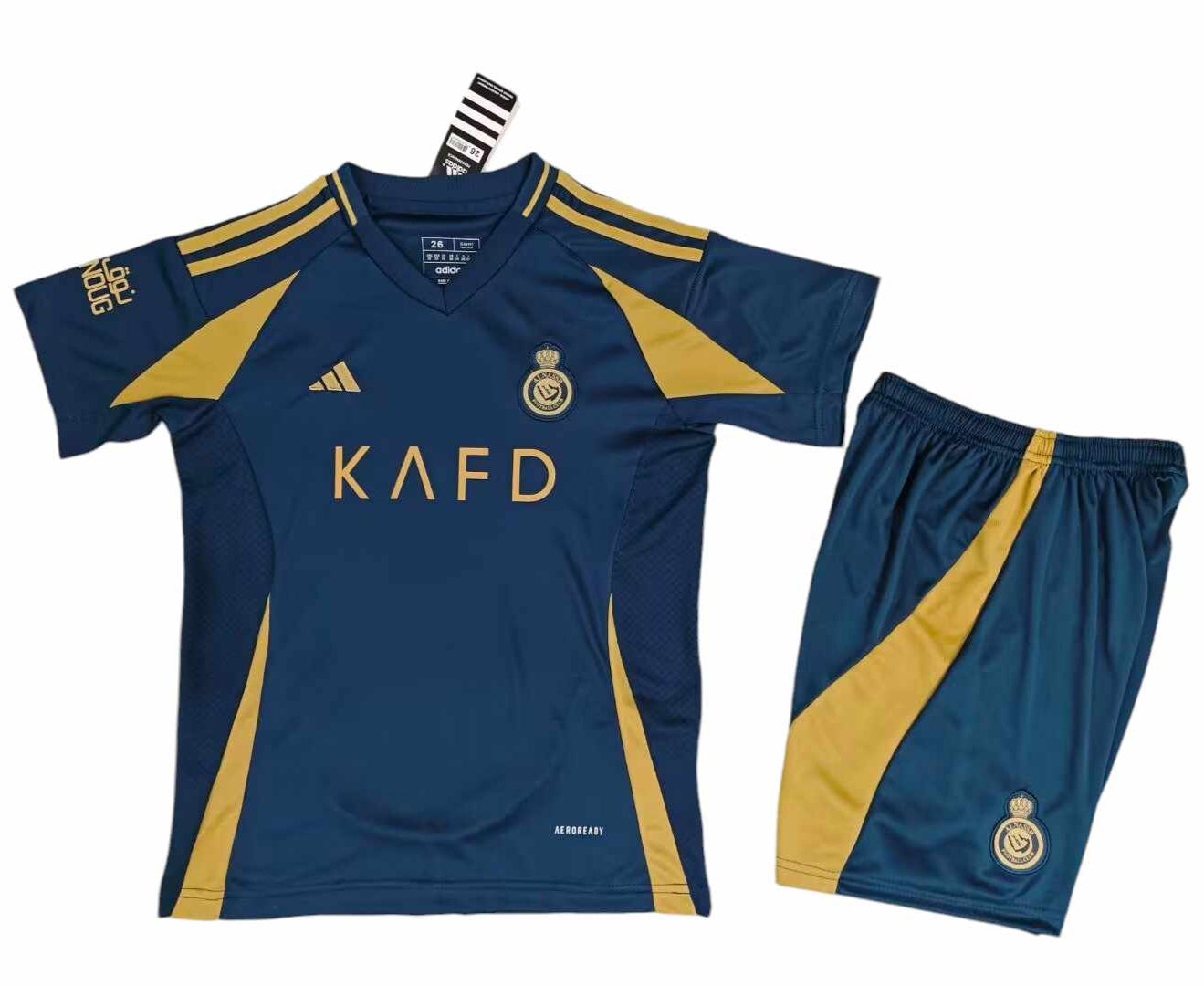 Al-Nassr Away Kids Kit 2024/2025 - Retro Shirt Stories