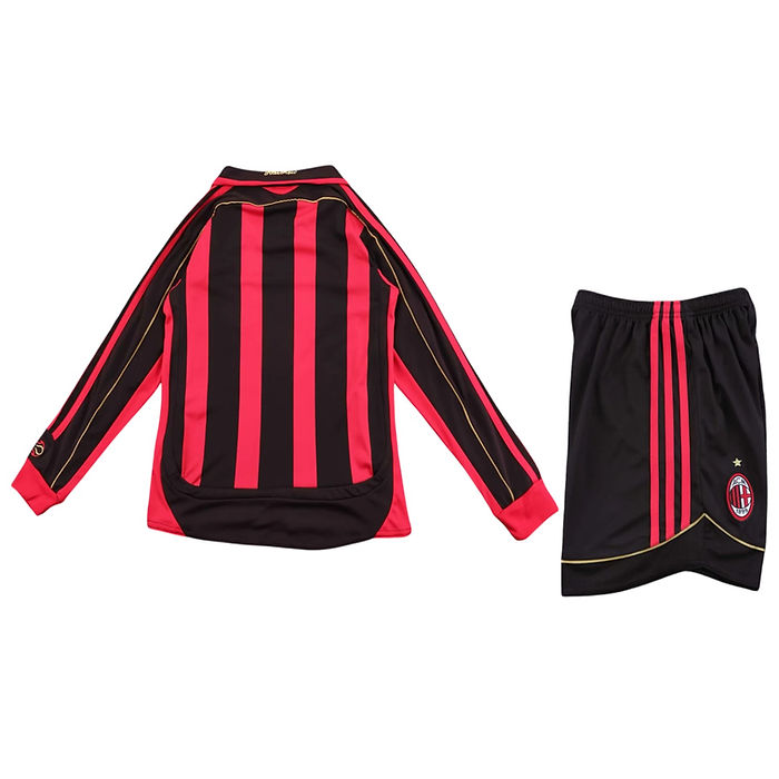 Retro AC Milan LS Home Kids Kit 2006/2007 - Retro Shirt Stories
