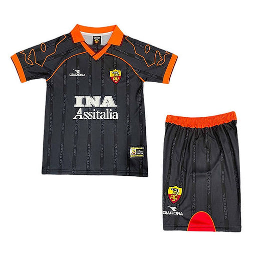 Retro Roma Away Kids Kit 1999/2000 - Retro Shirt Stories