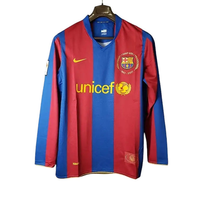 Retro Barcelona LS Home Shirt 2007/2008 - Retro Shirt Stories