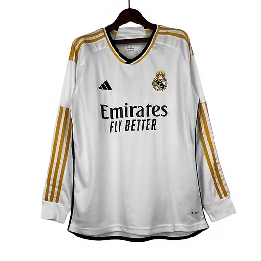 Real Madrid LS Home Shirt 2023/2024 - Retro Shirt Stories