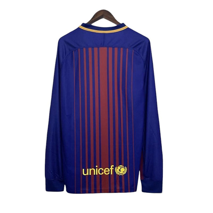 Retro Barcelona LS Home Shirt 2017/2018 - Retro Shirt Stories