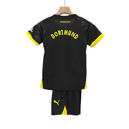 Borussia Dortmund Away Kids Kit 2023/2024 - Retro Shirt Stories