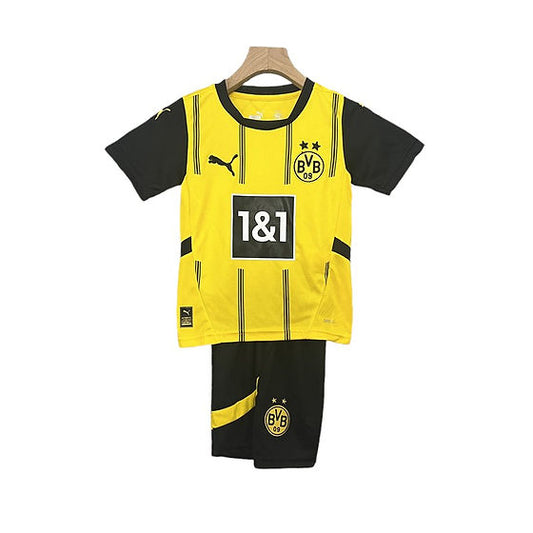 Borussia Dortmund Home Kids Kit 2024/2025 - Retro Shirt Stories