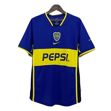 Retro Boca Juniors Home Shirt 2002/2003 - Retro Shirt Stories