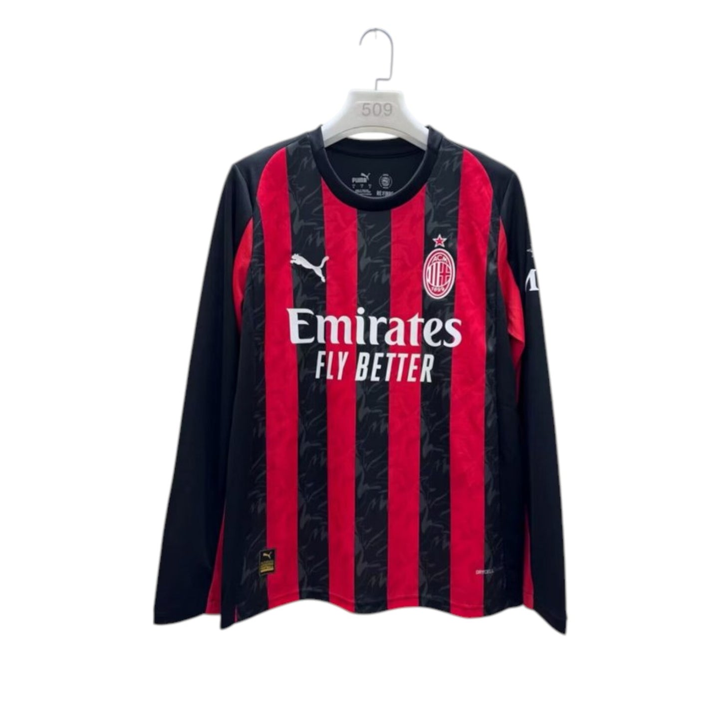 AC Milan LS Home Shirt 2025/2026 - Retro Shirt Stories