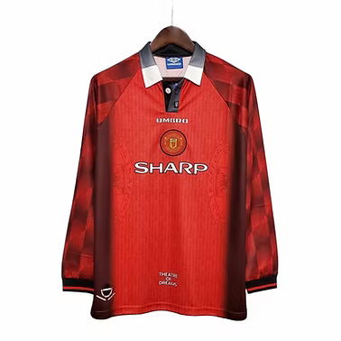 Retro Manchester United LS Home Shirt 1996/1998 - Retro Shirt Stories