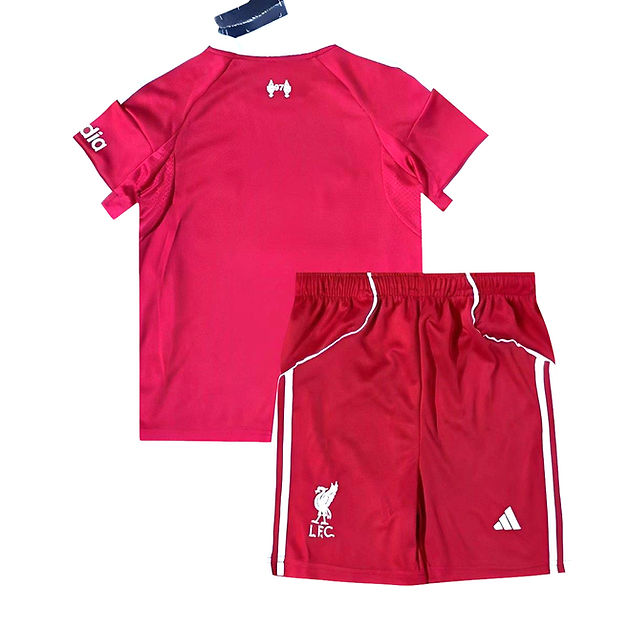 Liverpool Home Kids Kit 2025/2026 - Retro Shirt Stories