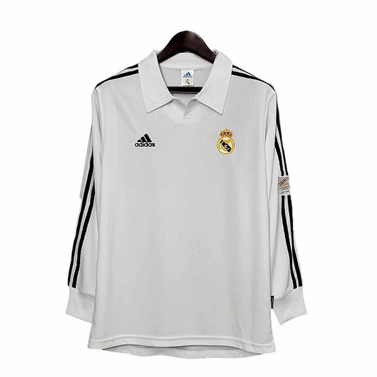 Retro Real Madrid CL Home LS Shirt 2001/2002 - Time Warp Kits