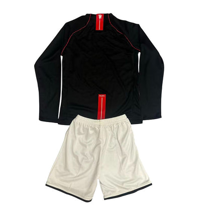 Retro Manchester United LS Away Kids Kit 2007/2008 - Retro Shirt Stories