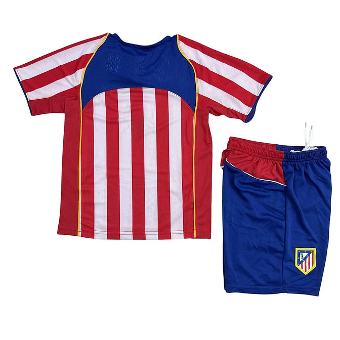 Retro Atlético Madrid Home Kids Kit 2004/2005 - Retro Shirt Stories
