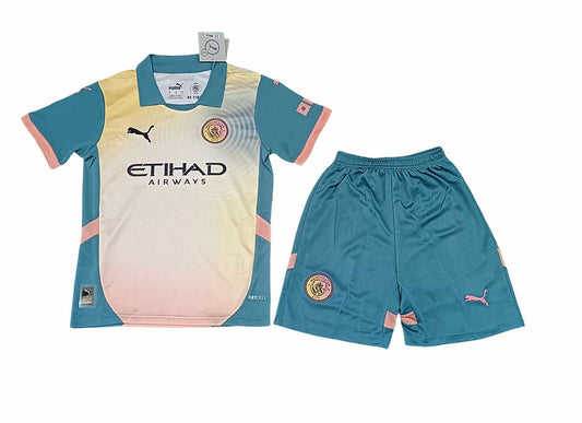 Manchester City 4th Kids Kit 2024/2025 - Retro Shirt Stories