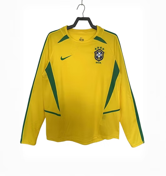 Retro Brazil LS Home Shirt 2002 - Retro Shirt Stories