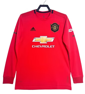 Retro Manchester United LS Home Shirt 2019/2020 - Retro Shirt Stories