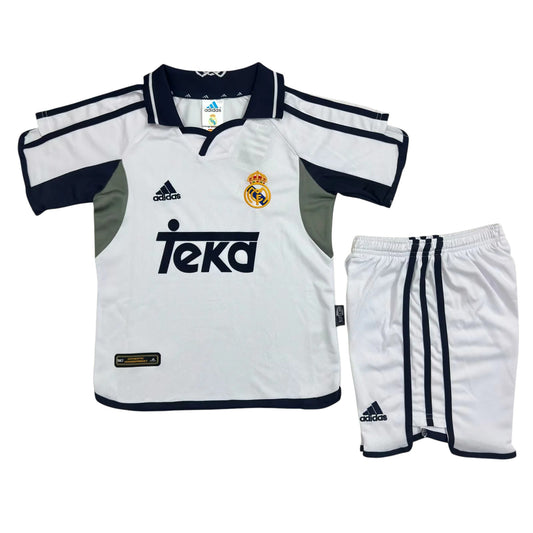 Retro Real Madrid Home Kids Kit 2000/2001 - Retro Shirt Stories