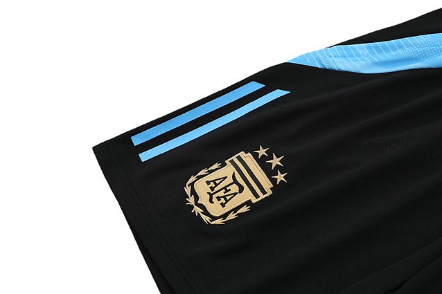 Argentina 2024 Kids Training Kit Gold - Retro Shirt Stories